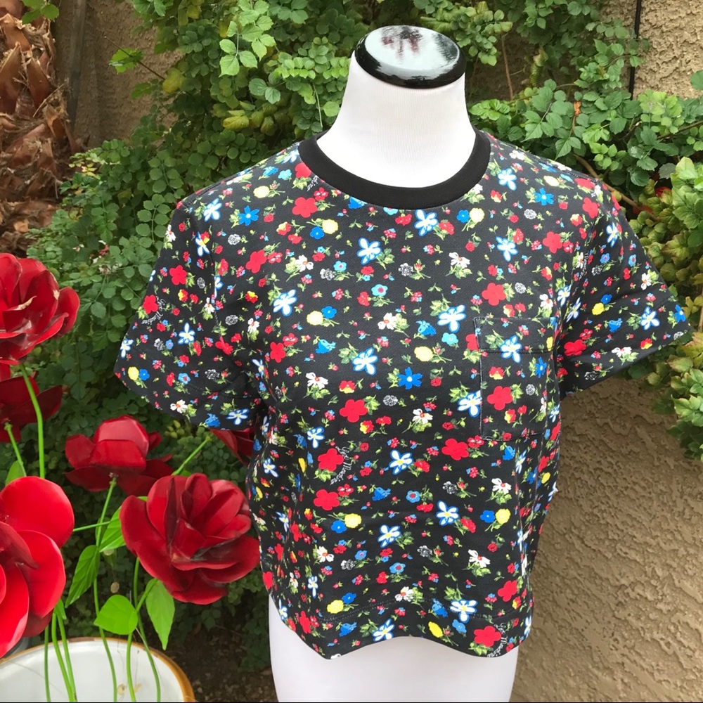 Love Moschino Colorful floral crop top - Picture 1 of 8